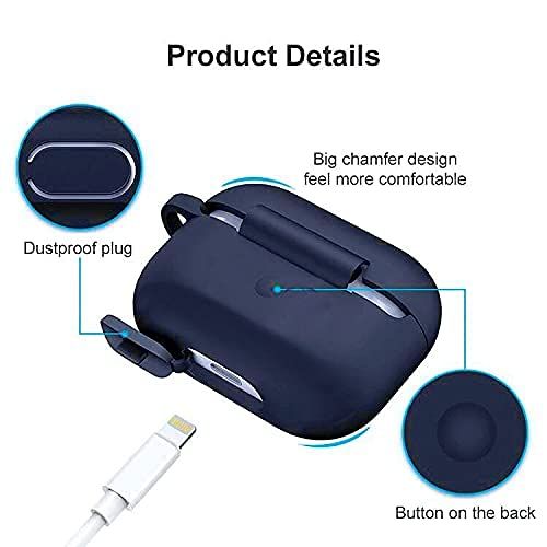 Blue Silicone Case For Apple Airpods Pro - The Hatke