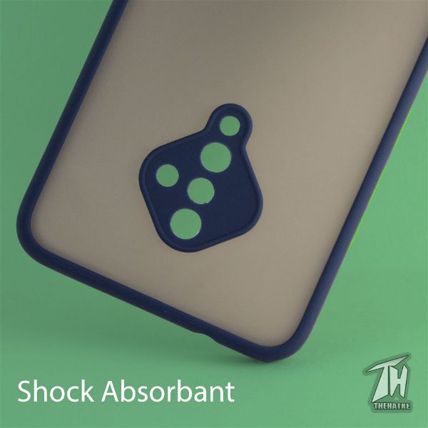 Blue Smoke Camera Safe Silicone case for Vivo S1 pro - The Hatke
