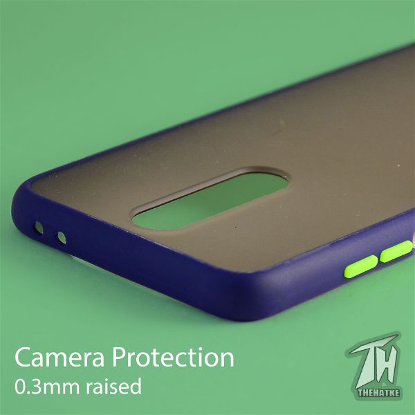 Blue Smoke Silicone case for Poco X2 - The Hatke