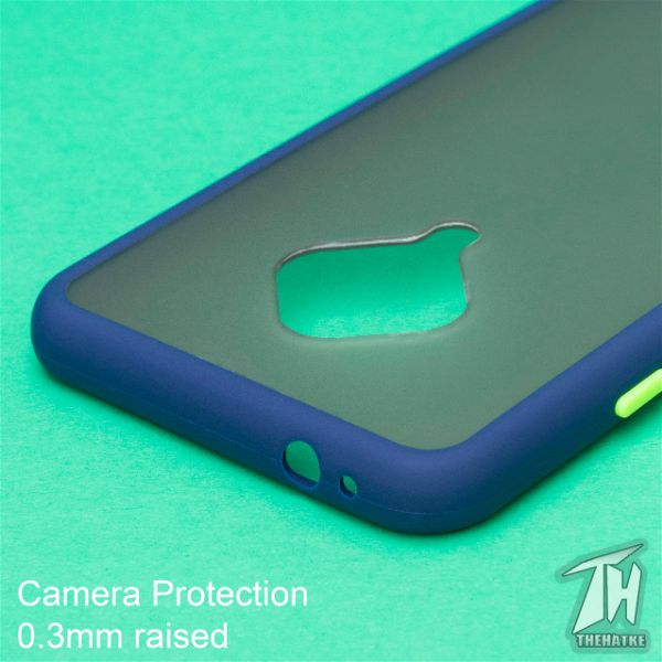 Blue Smoke Silicone case for Vivo S1 pro - The Hatke