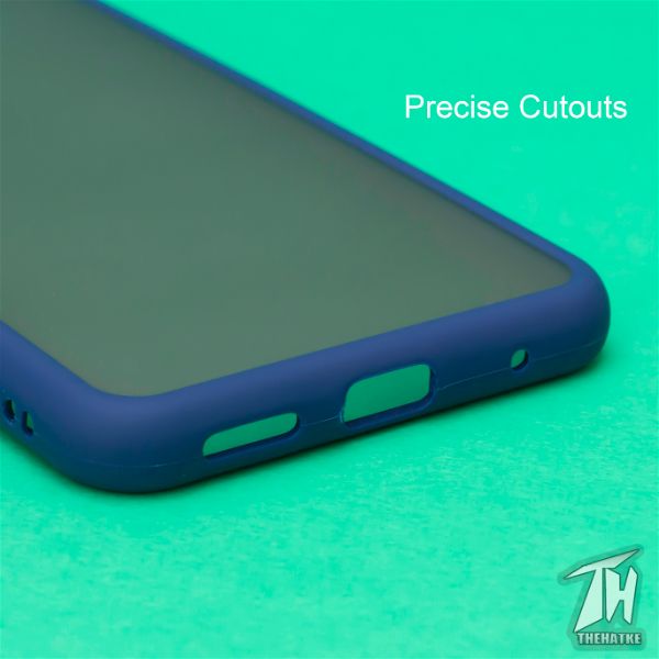 Blue Smoke Silicone case for Vivo S1 pro - The Hatke