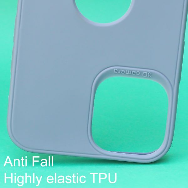 Blue Spazy Logo Cut Silicone Case for Apple Iphone 12 - The Hatke