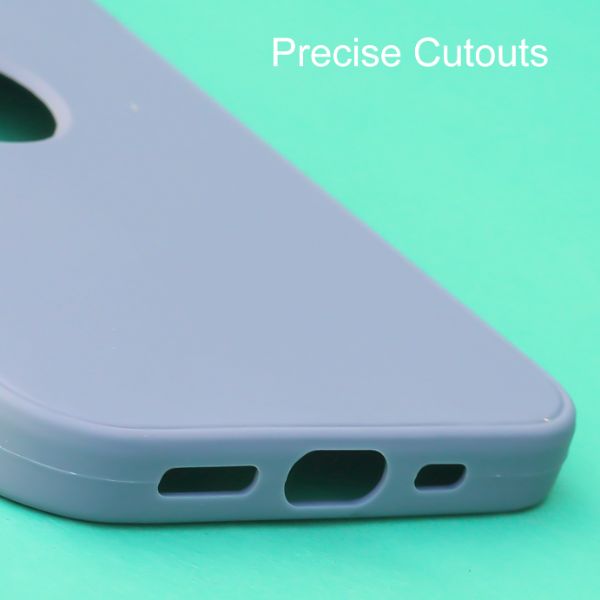 Blue Spazy Logo Cut Silicone Case for Apple Iphone 12 - The Hatke