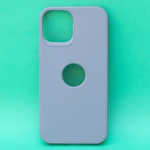 Blue Spazy Logo Cut Silicone Case for Apple Iphone 12 Pro - The Hatke