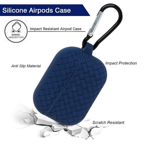 Blue Stylish Silicone Case For Apple Airpods 3 - The Hatke