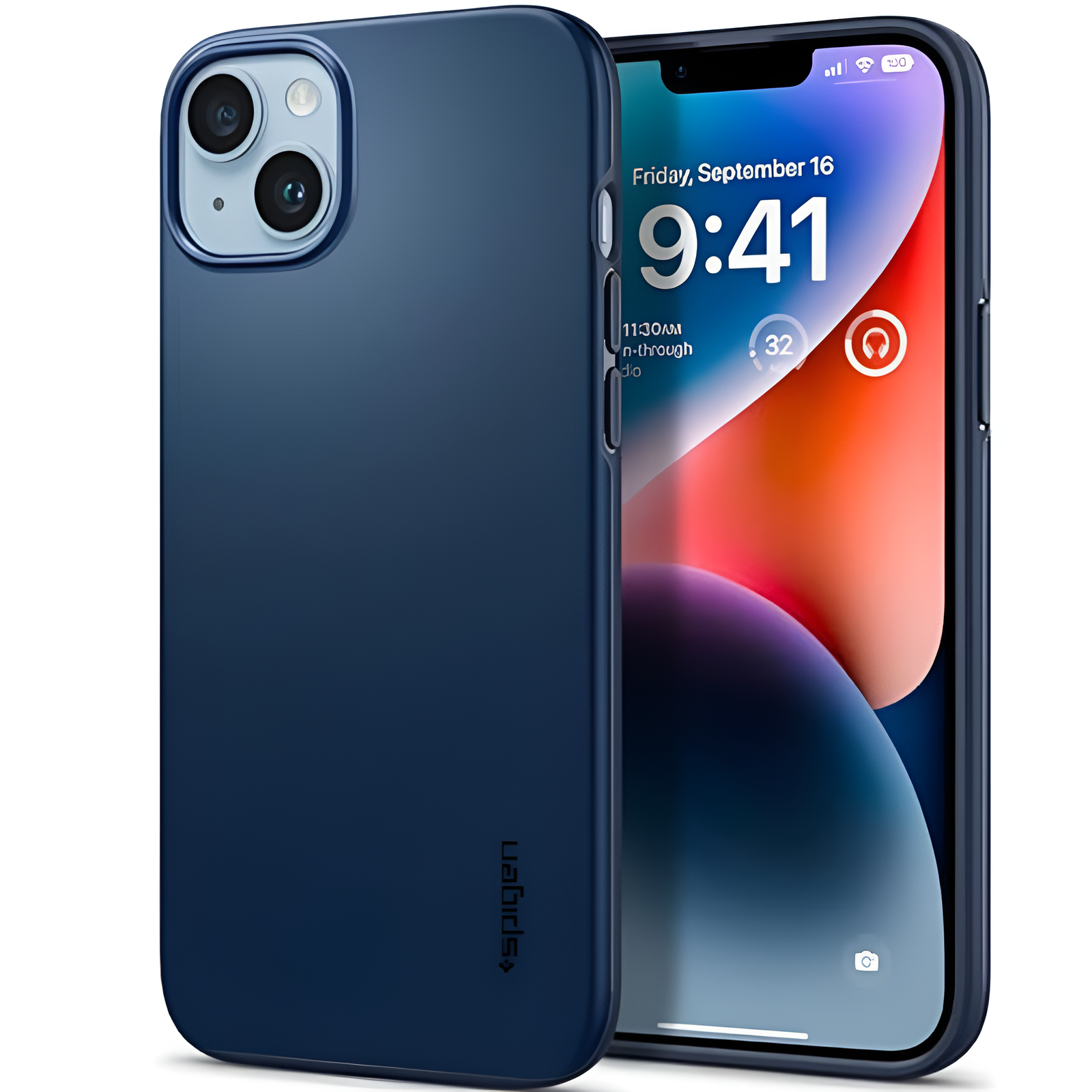 Blue Thin Fit (TPU + Poly Carbonate) case for Apple Iphone 14 Plus - The Hatke