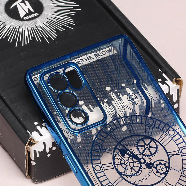 Blue Watch  Machine Logo Cut Transparent Case for Samsung S20 Fe - The Hatke