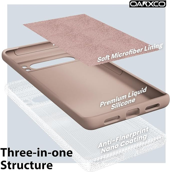 Brown Camera Original Silicone case for Google Pixel 8 Pro - The Hatke