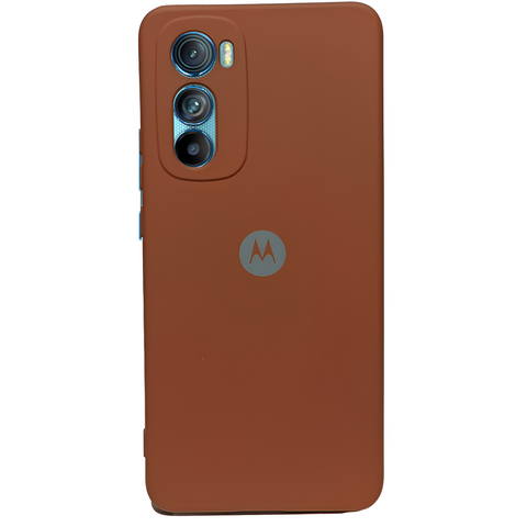 Brown Camera Original Silicone case for Motorola Edge 30 - The Hatke