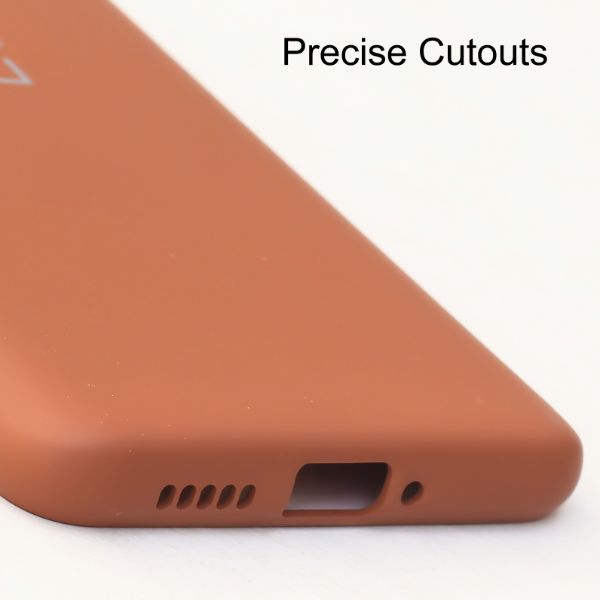 Brown Camera Original Silicone case for Oneplus 7T - The Hatke