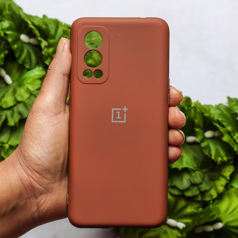 Brown Camera Original Silicone case for Oneplus Nord 2 - The Hatke
