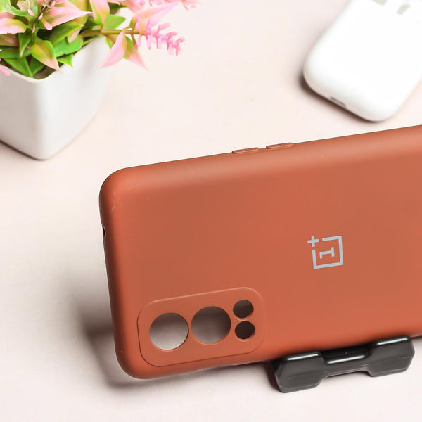 Brown Camera Original Silicone case for Oneplus Nord 2 - The Hatke