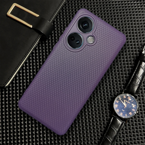 Deep Purple Line Wave Silicone Case for Oneplus Nord Ce 3