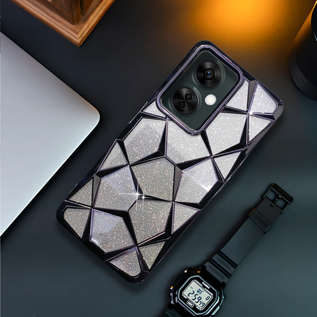 Dazzle Black Silicone case for Oneplus Nord Ce 3 Lite