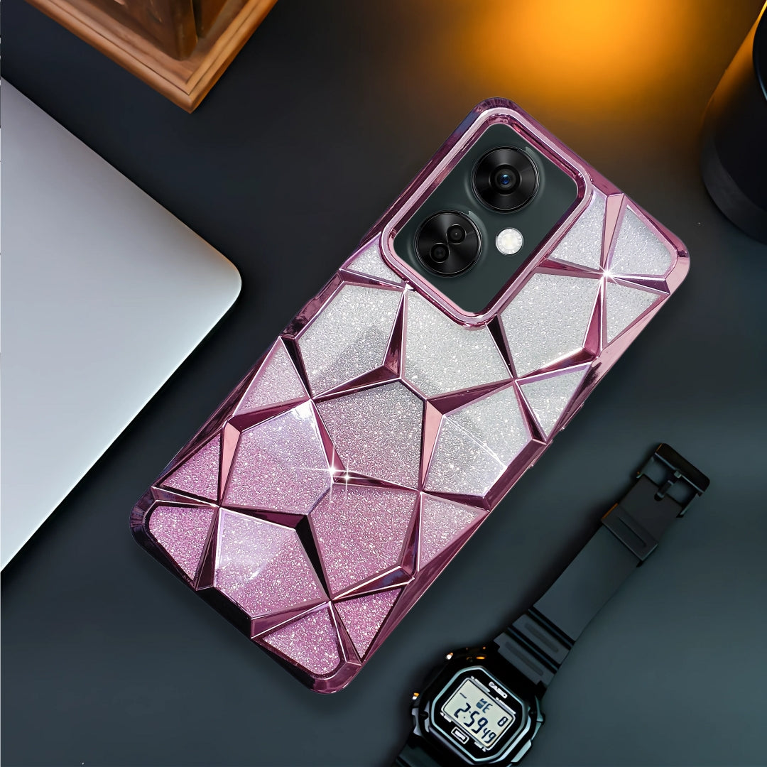 Dazzle Pink Silicone case for Oneplus Nord Ce 3 Lite