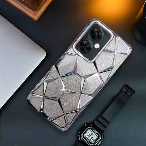 Dazzle Silver Silicone case for Oneplus Nord Ce 3 Lite