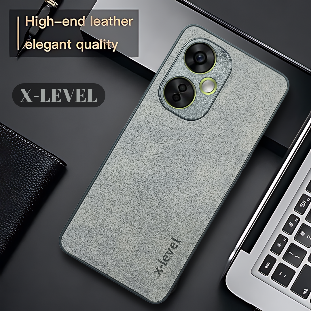 X-LEVEL Grey Leather Case for Oneplus Nord CE 3 Lite
