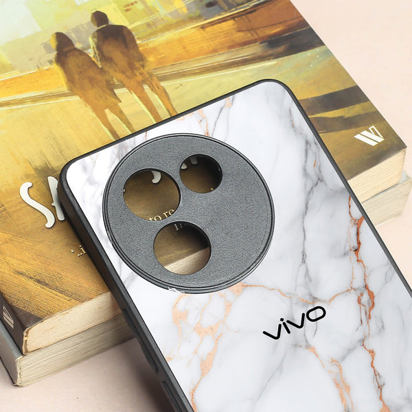 Copper Luxe Marble metal back case for Vivo V30e