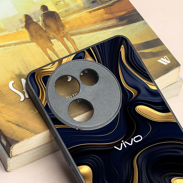 Noir Gold metal back case for Vivo V30e