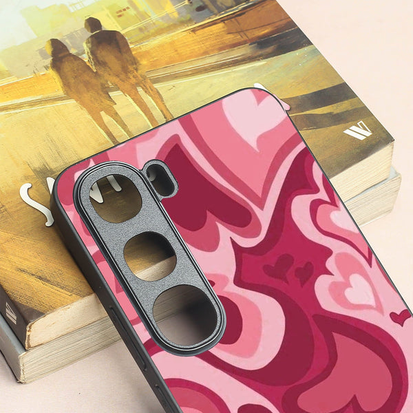 Valentine Wave metal back case for Vivo V40 Lite