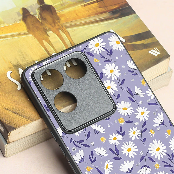 Lavender Daisies metal back case for Vivo T2 Pro