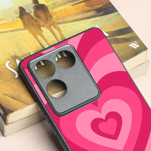 Retro Love metal back case for Vivo T2 Pro