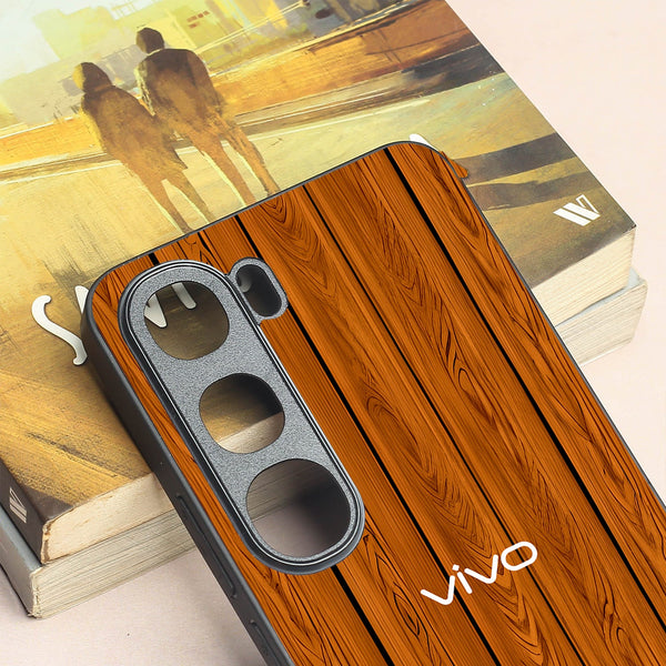 WoodCraft Touch metal back case for Vivo V40 Lite