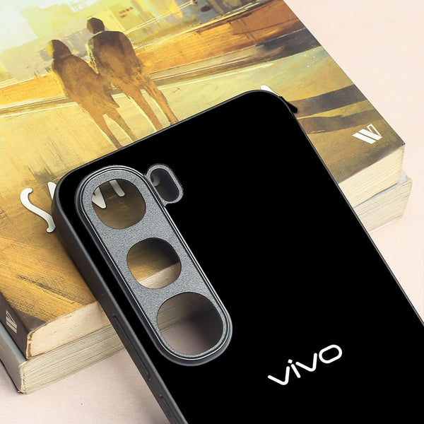 Black metal back case for Vivo V40 Lite