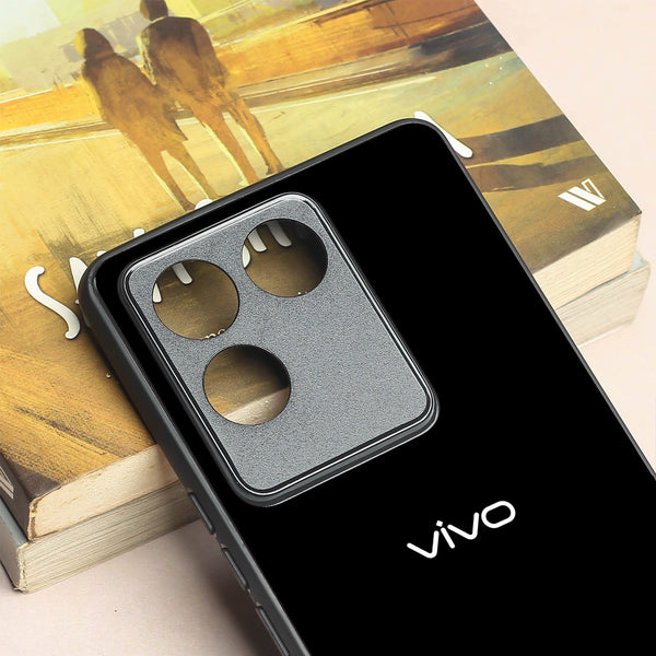 Black metal back case for Vivo T2 Pro