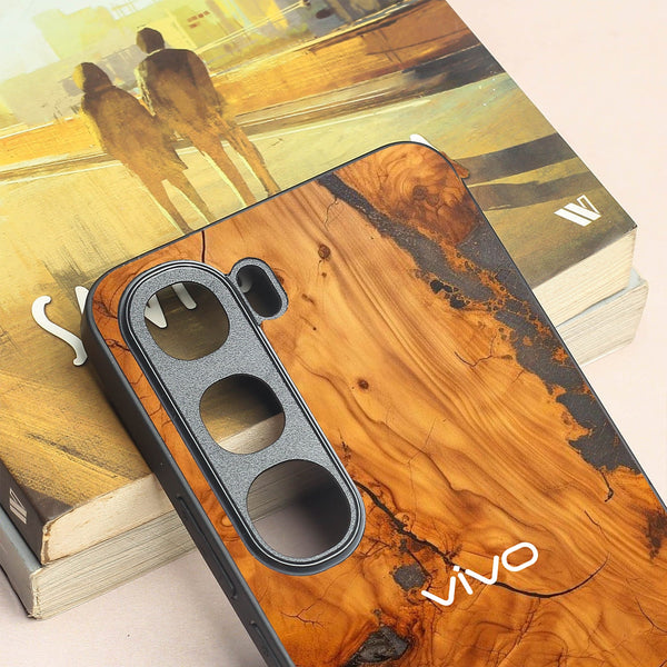 Lava Oak metal back case for Vivo V40 Lite