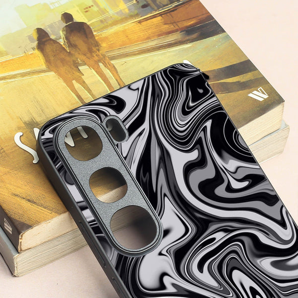 Blackout Marble metal back case for Vivo Y300