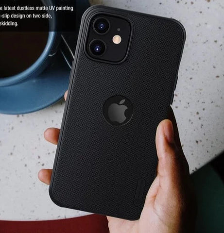 Black Niukin Logo Cut Silicone Case for Apple iphone 11