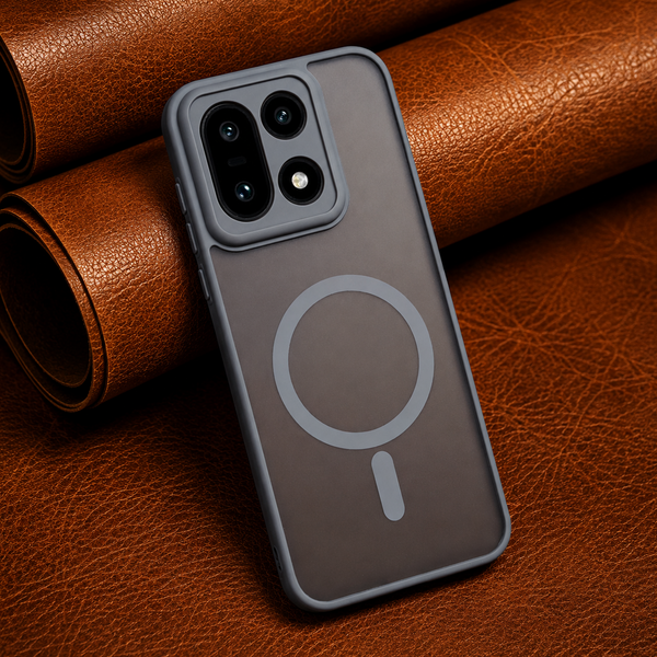 KYRON Grey Matte Camera Protection Case for Oneplus 15