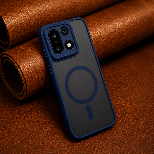 KYRON Dark Blue Matte Camera Protection Case for Oneplus 15