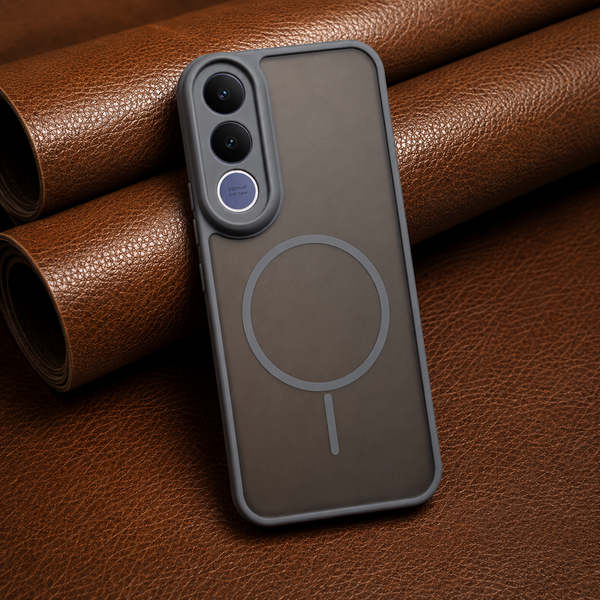 KYRON Grey Matte Camera Protection Case for Vivo V70 Fe