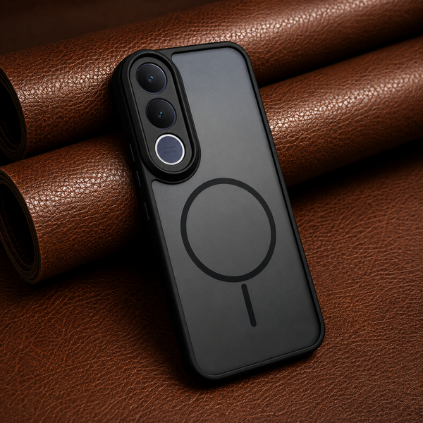 KYRON Black Matte Camera Protection Case for Vivo V70 Fe