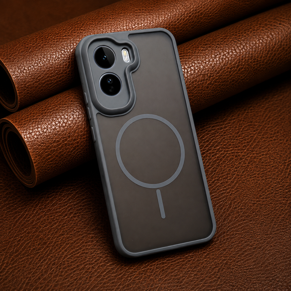 KYRON Grey Matte Camera Protection Case for Vivo T5 Pro