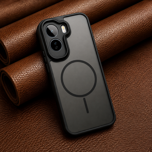 KYRON Black Matte Camera Protection Case for Vivo T5 Pro