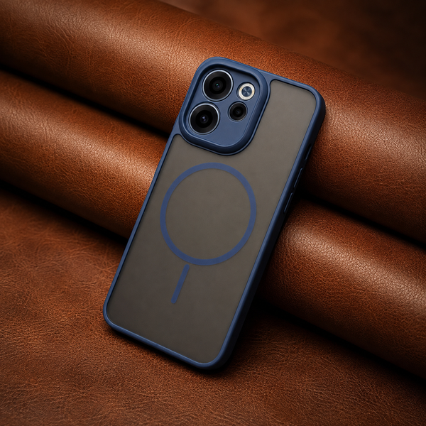 KYRON Dark Blue  Matte Camera Protection Case for Oppo Reno 15c
