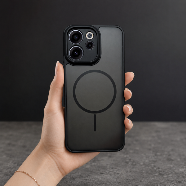 KYRON Black Matte Camera Protection Case for Oppo Reno 15c