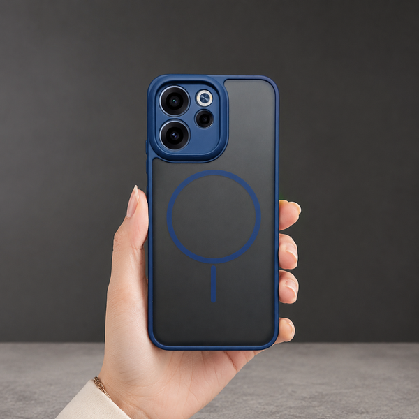 KYRON Dark Blue  Matte Camera Protection Case for Oppo Reno 15c