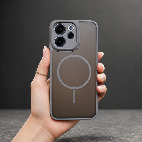 KYRON Grey Matte Camera Protection Case for Oppo Reno 15c