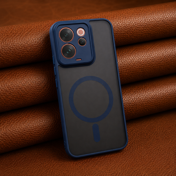 KYRON Dark Blue Matte Camera Protection Case for Vivo V70