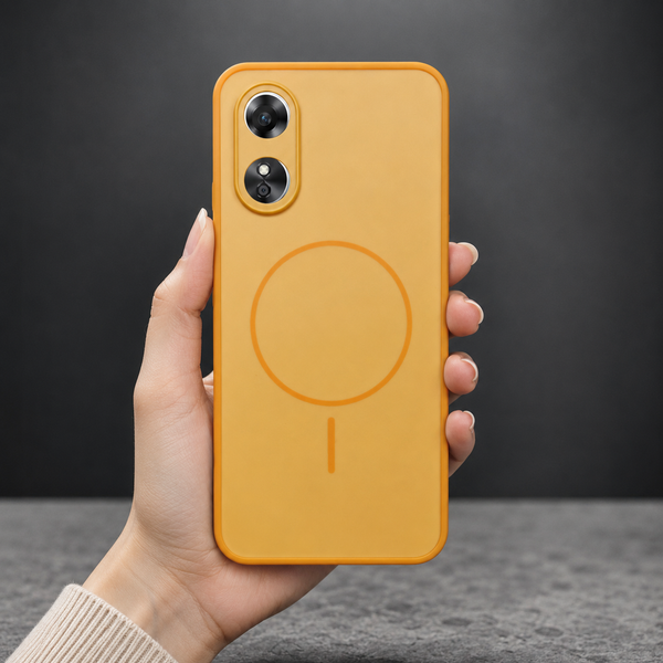 GripMate Orange Silicone case for Oppo A17