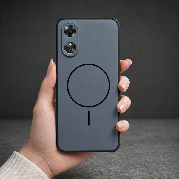 GripMate Grey Silicone case for Oppo A17