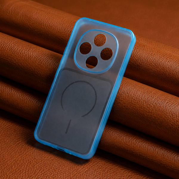 Light Blue Amber Silicone Case for  Oppo F31 Pro