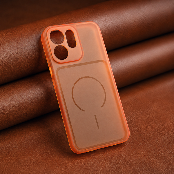 Orange Amber Silicone Case for Oppo Reno 15c