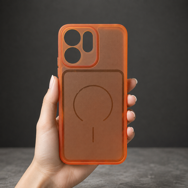 Orange Amber Silicone Case for Oppo Reno 15c