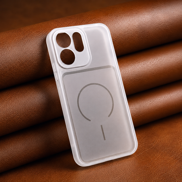 White Amber Silicone Case for Oppo Reno 15c