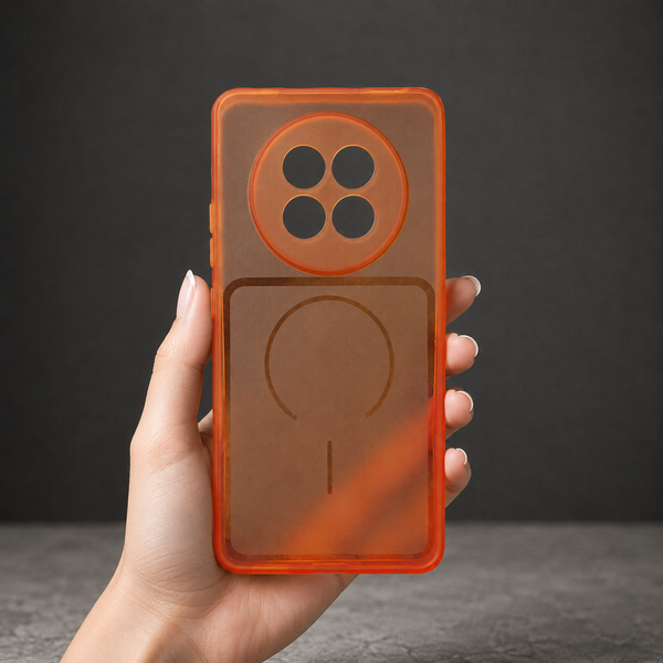 Orange Amber Silicone Case for Oppo F31 Pro Plus